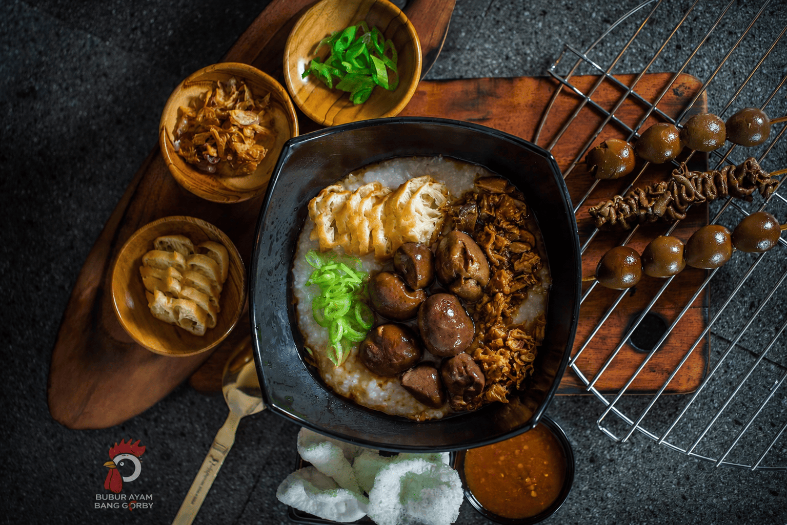 Bubur Ayam Ati Ampela Gurih Bang Gorby