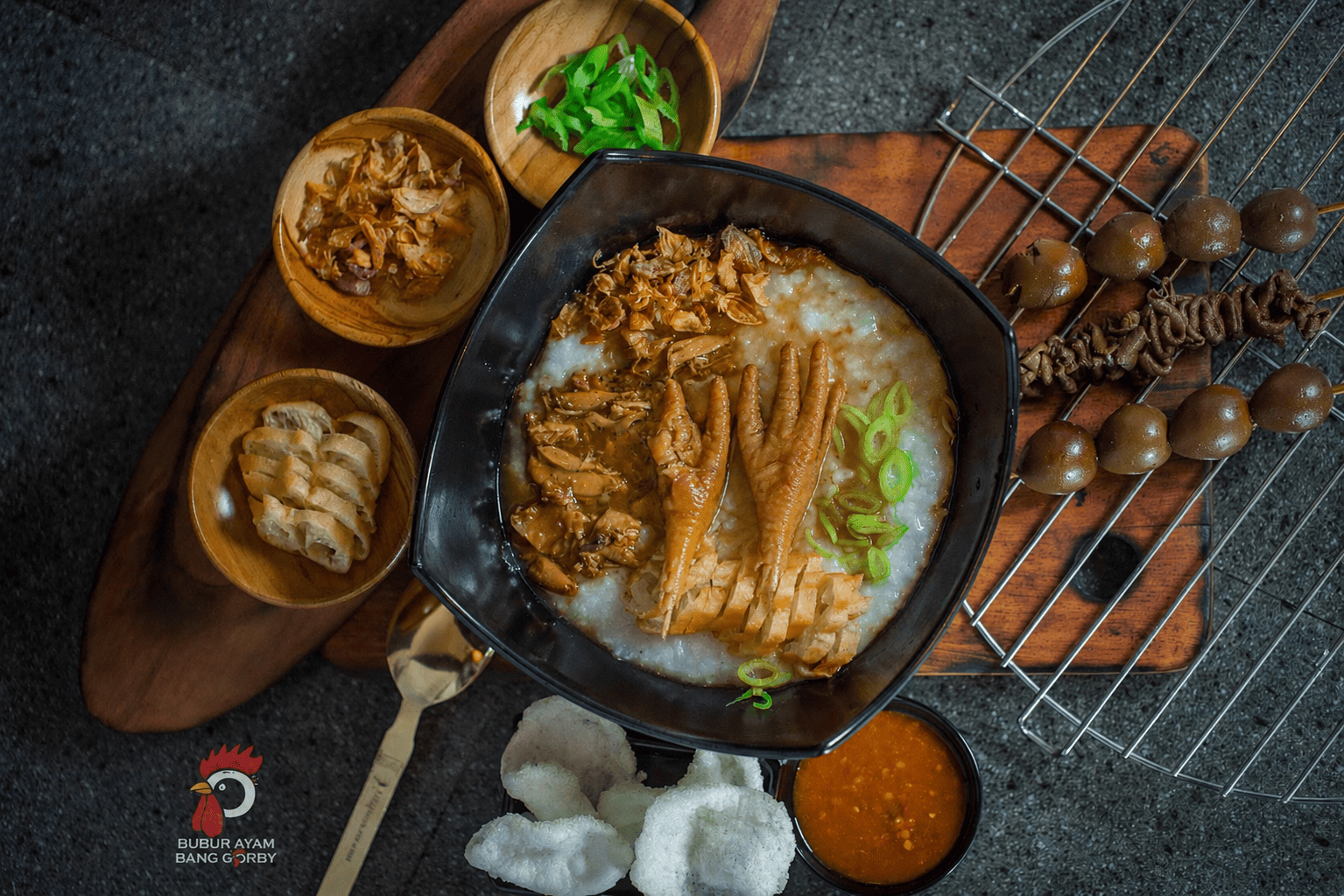 Bubur Ayam Ceker Bumbu Kecap Nikmat Bang Gorby