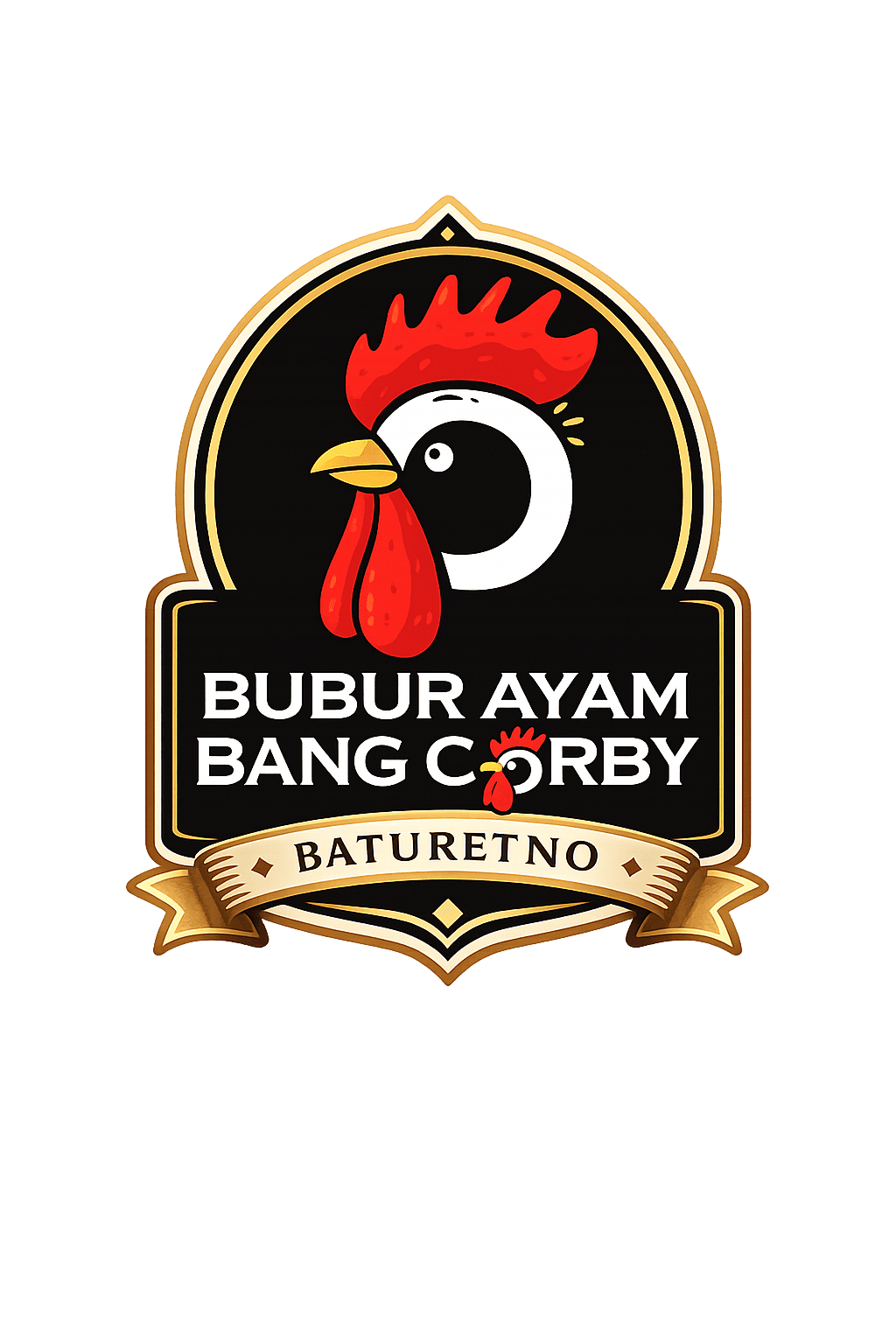 Logo Resmi Bubur Ayam Bang Gorby Baturetno